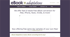 Desktop Screenshot of ebookadaptations.com