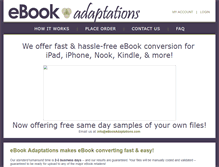 Tablet Screenshot of ebookadaptations.com